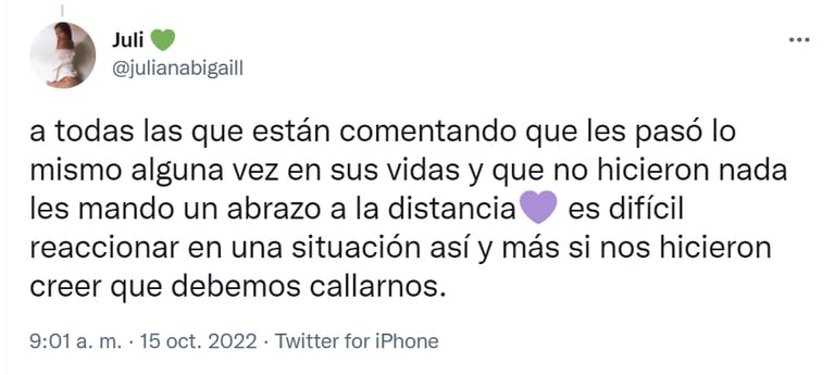 La joven visibilizó el machismo que sufren en la red social.