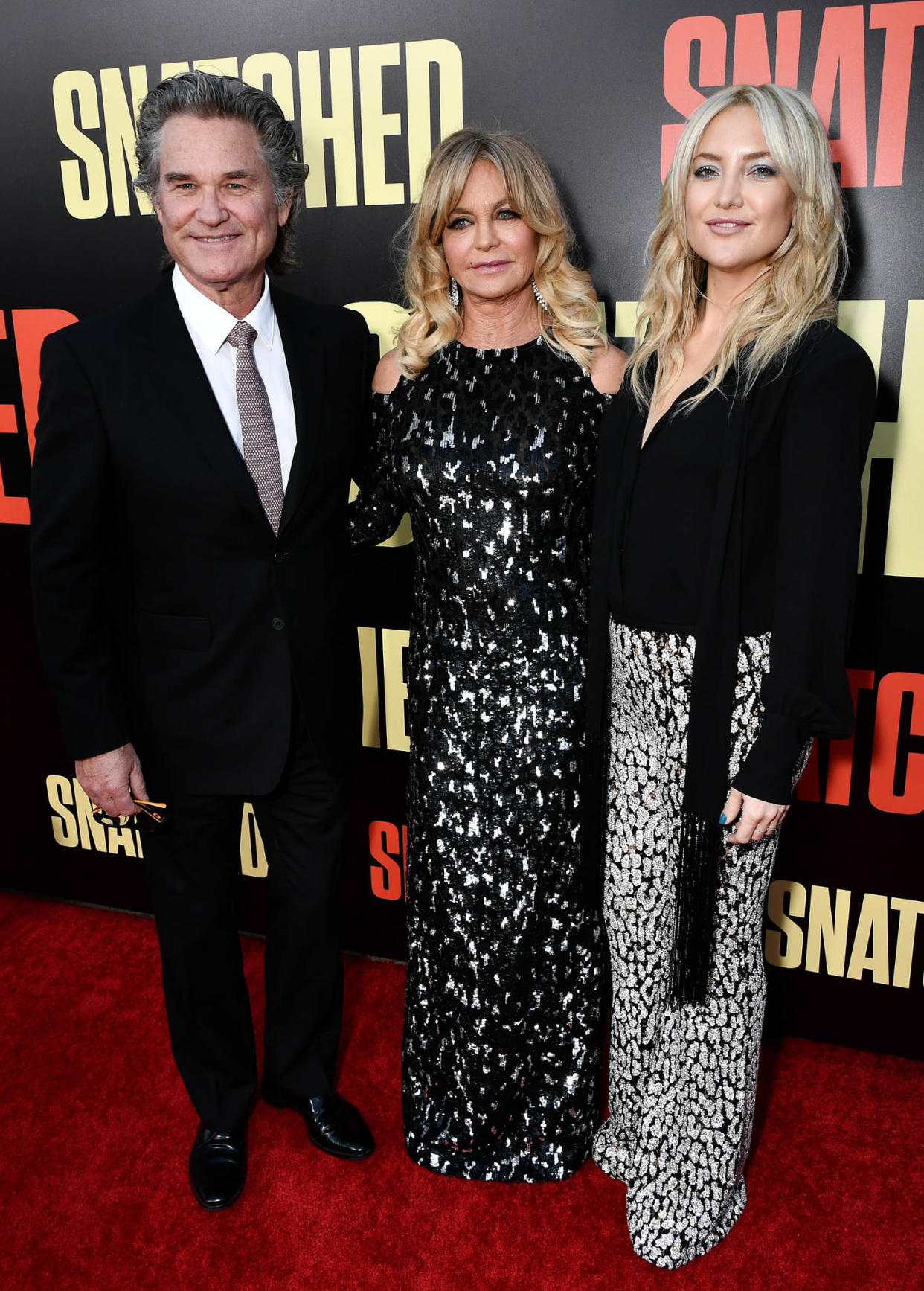 Kurt Russell, Goldie Hawn and Kate Hudson (Variety via Getty Images)