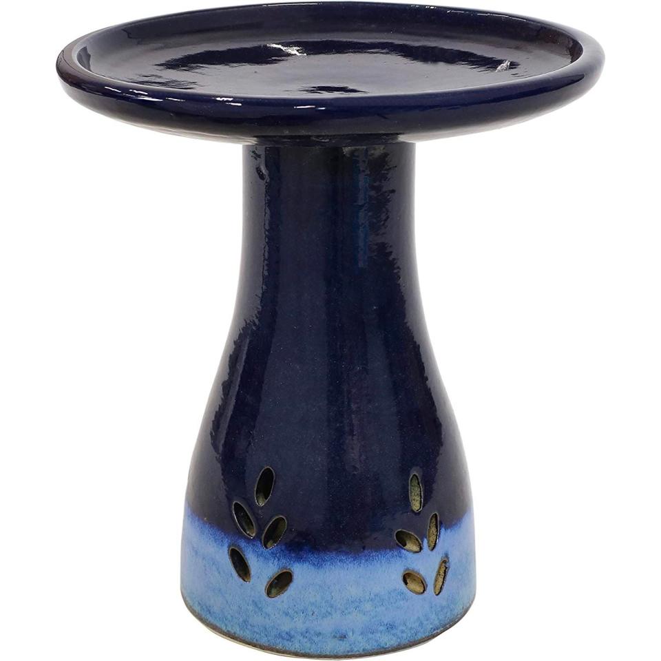 The Best Outdoor Accessories for Bird Lovers Option: Sunnydaze Classic Outdoor Ceramic Bird Bath