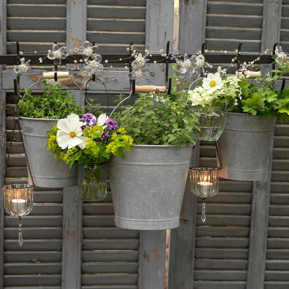 Repurpose old shutters as fences