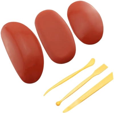 3 Pcs Pottery Clay Tools soft rubber ribs for ceramic and clay artist  Smoothing