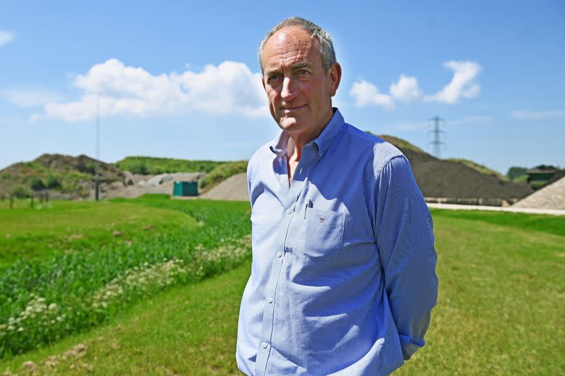 David Neal at his company's site in Wentloog