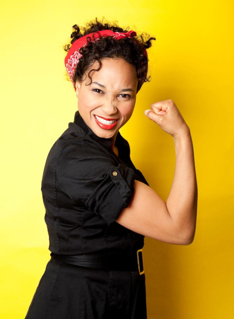 27) Plus-Size Rosie the Riveter Costume