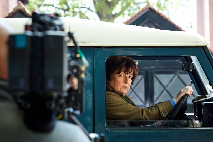 Brenda Blethyn during filming