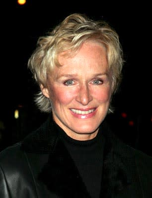 Glenn Close at the New York premiere of Miramax Films' Finding Neverland