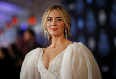 Cast member Emily Blunt poses on the red carpet at the world premiere of Disney’s movie “Mary Poppins Returns” in Los Angeles, California, U.S., November 29, 2018. REUTERS/Mario Anzuoni