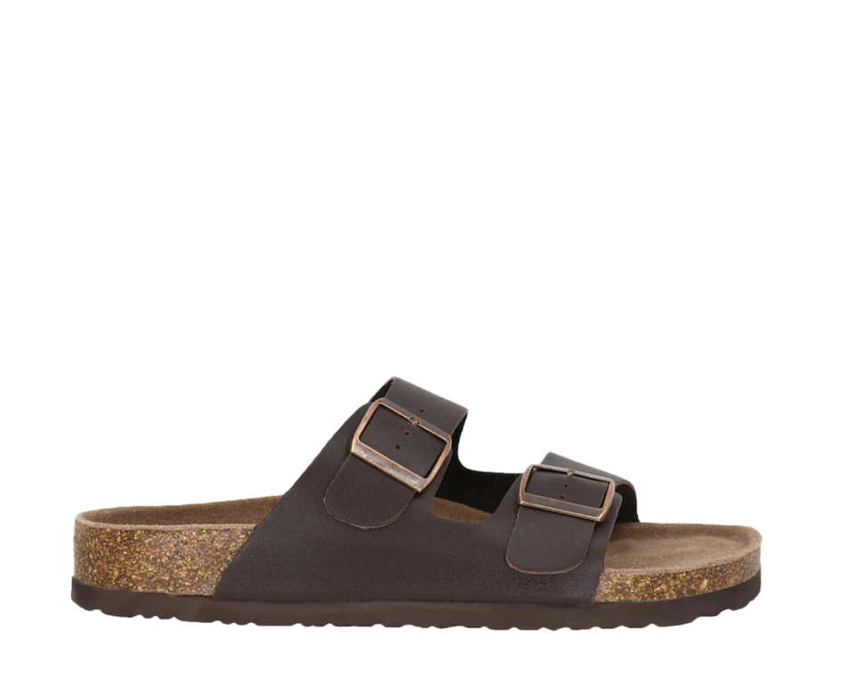 Braxton Jackson Slide Sandal in Brown Leather (Photo via DSW)
