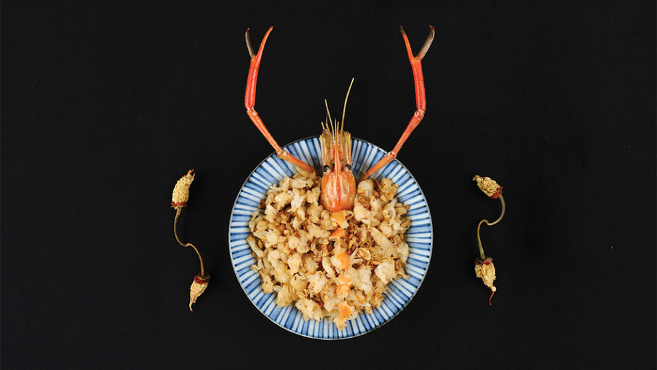 Sweet and salty giant freshwater prawn