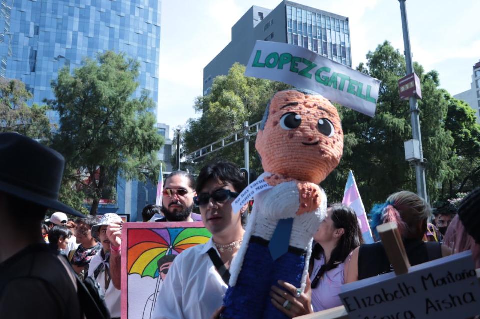 Hubo protestas contra el IMSS y el Gobierno. Foto: Lizeth Ovando.