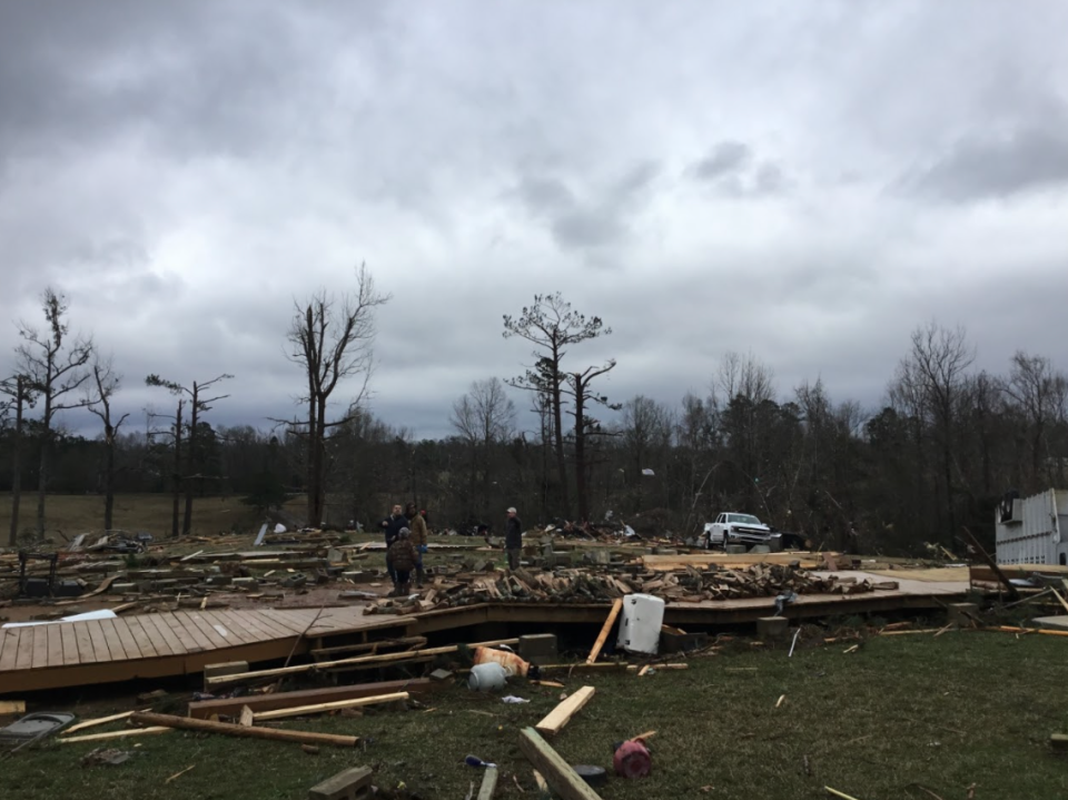 Tornado aftermath