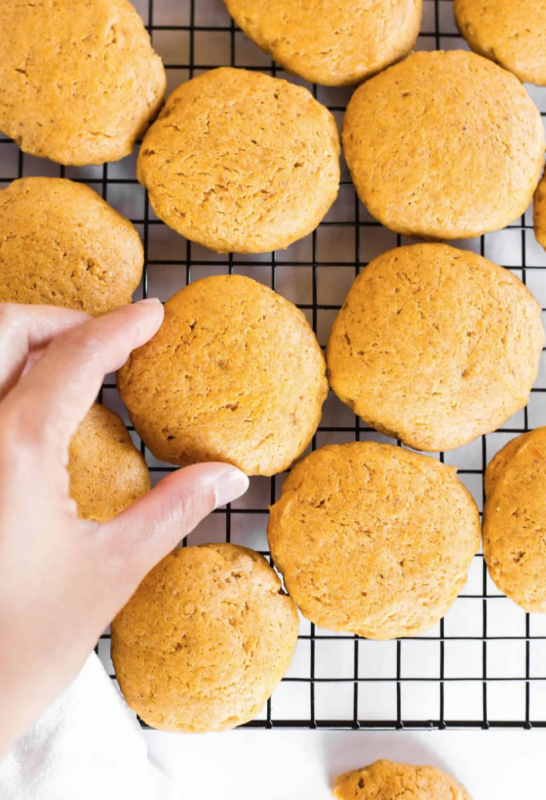 <p>Dish by Dish</p><p>Crispy outside, soft and chewy inside, these dairy-free and gluten-free pumpkin cookies are the perfect fall treat. Ready in under an hour. </p><p><strong>Get the recipe: <em><a href="https://www.dishbydish.net/gluten-free-pumpkin-cookies/" rel="nofollow noopener" target="_blank" data-ylk="slk:Gluten-Free Pumpkin Cookies;elm:context_link;itc:0;sec:content-canvas" class="link rapid-noclick-resp">Gluten-Free Pumpkin Cookies</a></em></strong></p>