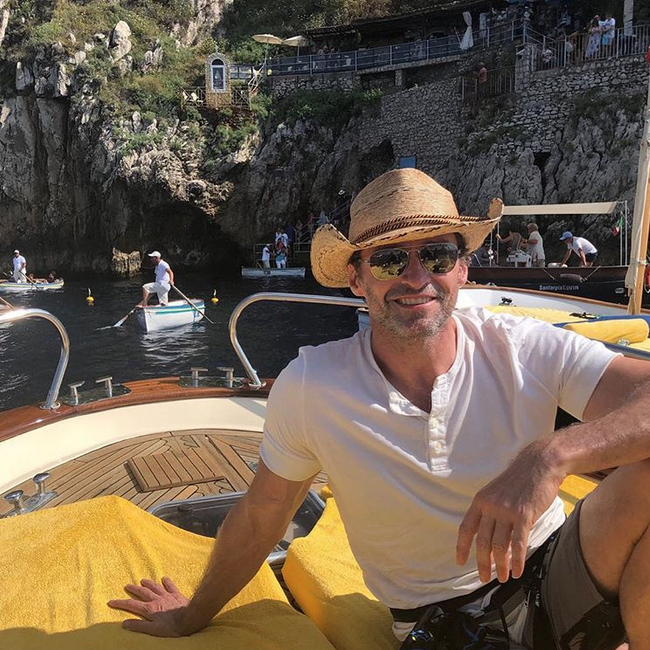 Hugh Jackman in Capri