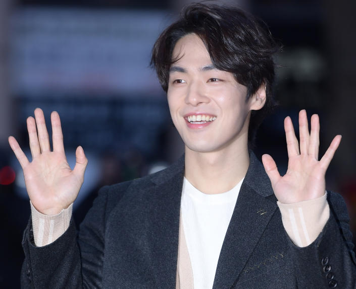 SEOUL, SOUTH KOREA - FEBRUARY 16: Actor Kim Jung-Hyun during at tvN Drama &#39;Crash Landing On You&#39; Ending Party at Heukdonga restuarant on February 16, 2020 in Seoul, South Korea. (Photo by The Chosunilbo JNS/Imazins via Getty Images)