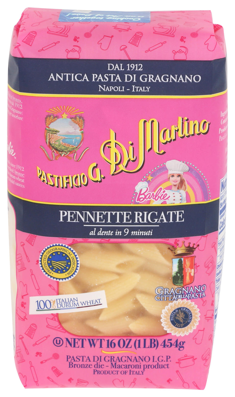 Pastifica Di Martino's Barbie Pennette Rigate (Courtesy Pastifica DiMartino)