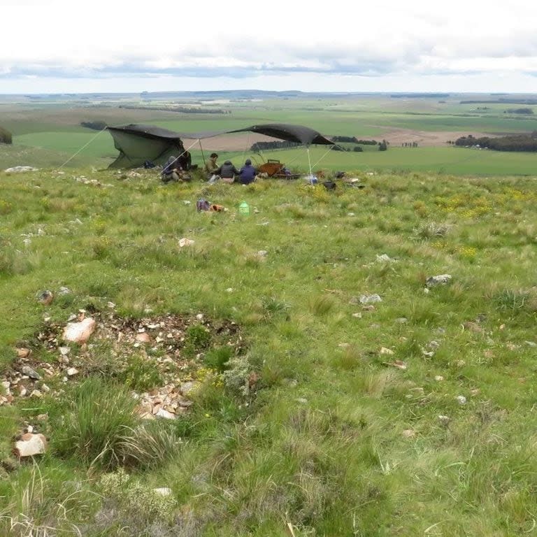 Cima del cerro donde se hallaron los restos