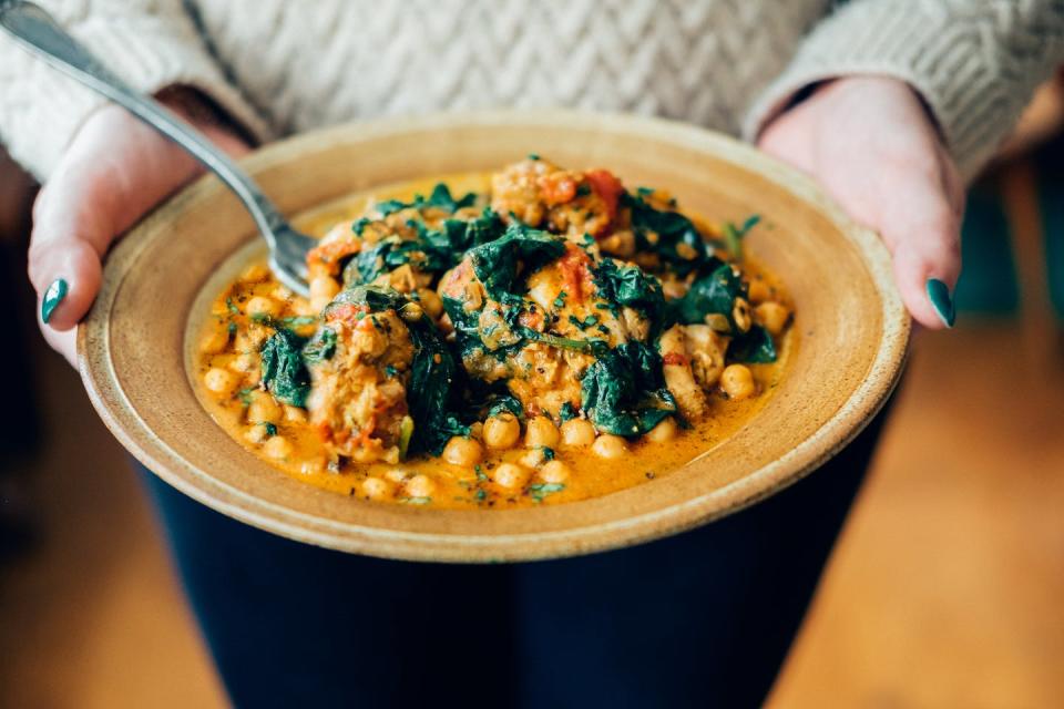 Lots of healthy, tasty foods come with the added benefits of anti-nutrients. <a href="https://www.gettyimages.com/detail/photo/chickpea-and-spinach-curry-royalty-free-image/657152778" rel="nofollow noopener" target="_blank" data-ylk="slk:Joan Ransley/Moment via Getty Images;elm:context_link;itc:0;sec:content-canvas" class="link ">Joan Ransley/Moment via Getty Images</a>