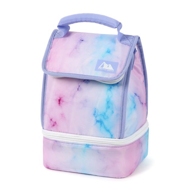 Arctic Zone Kids Classics Utility Reusable Lunch Box with Microban Lining and Ice Pack, Purple