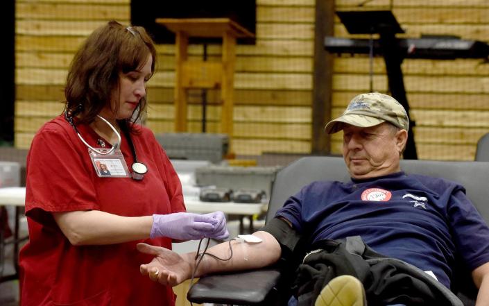 Because of an unprecedented number of blood drive cancellations during the COVID-19 outbreak, the American Red Cross is facing a severe blood shortage, especially O negative, A negative and B negative.
