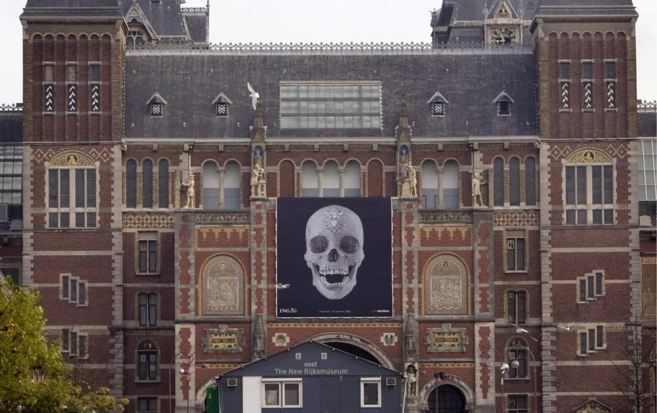 Damien Hirst's artwork was displayed around the world, including at the Rijksmuseum in Amsterdam - EPA/Marcel Antonisse