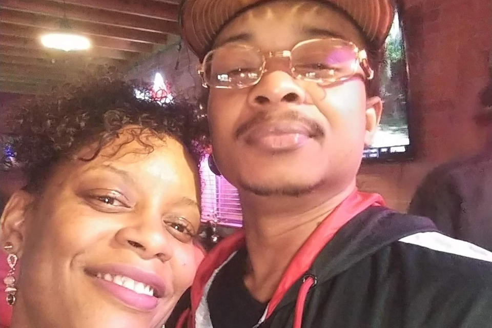 FILE - In this September 2019 file selfie photo taken in Evanston, Ill., Adria-Joi Watkins poses with her second cousin Jacob Blake. Authorities have been reluctant to release even the most basic information about the incident or details about the white officer who shot Blake. Relatives have called Blake a devoted father who was attempting to break up a domestic dispute, “trying to be a hero,” as Watkins put it. (Courtesy Adria-Joi Watkins via AP, File)