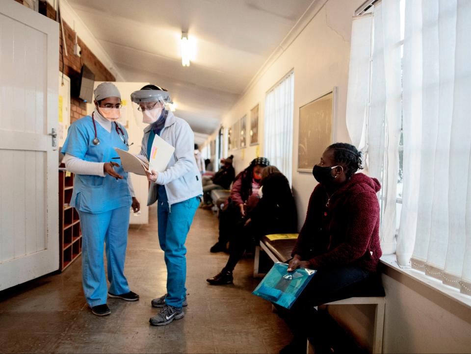 Covid ward in South Africa (AFP via Getty Images)