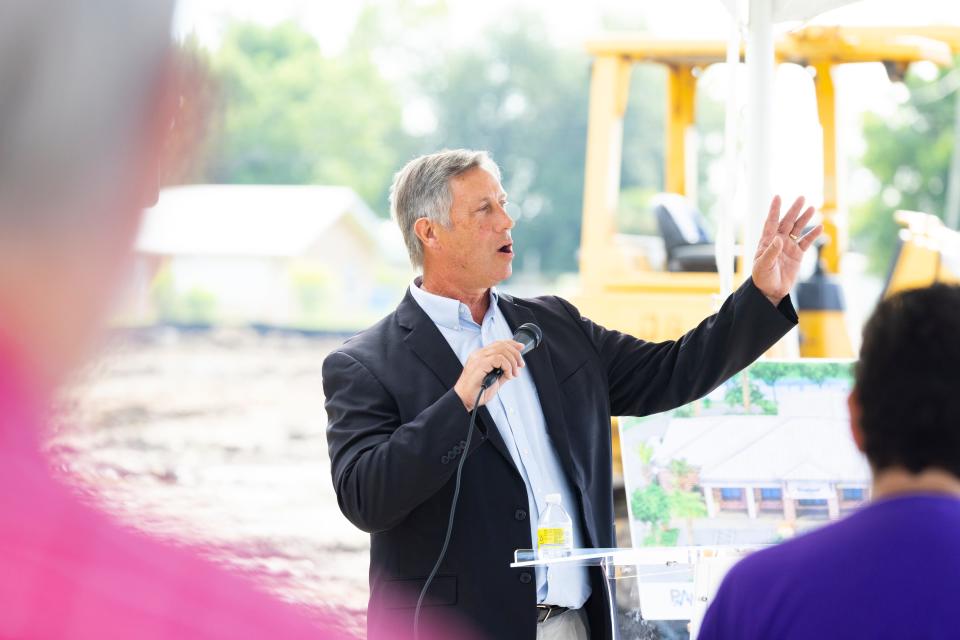 County Commissioner Bill Dozier, speaking during Wednesday's groundbreaking, said Bay County's growing population of almost 200,000 residents needs the regional PanCare facility.