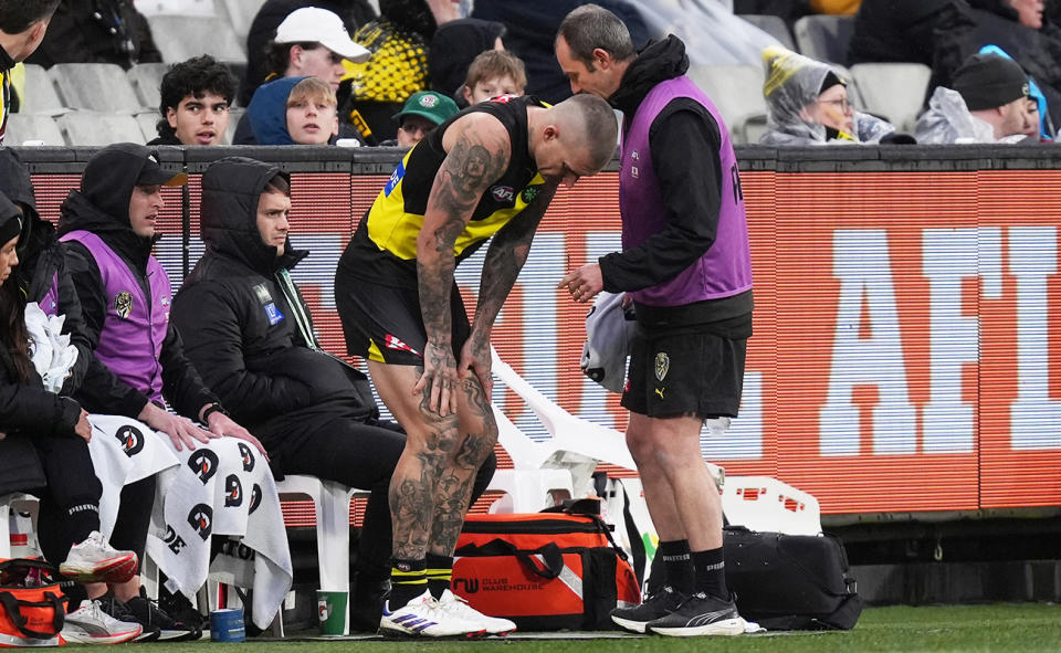 Dustin Martin during Richmond's loss to Carlton.