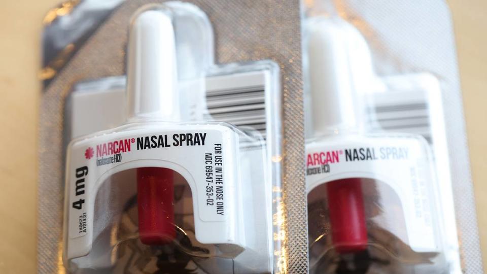 SAN FRANCISCO, CALIFORNIA - MARCH 29: In this photo illustration, a package of Narcan (Naloxone HCI) nasal spray is displayed on March 29, 2023 in San Francisco, California. The FDA announced plans to make opioid reversal drug Narcan available for over-the-counter purchases as drug fatality rates continue to skyrocket across the United States. (Photo by Justin Sullivan/Getty Images)