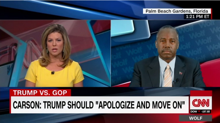 Ben Carson tells CNN's Brianna Keilar that he's heard plenty of people make comments like those heard in a recently released recording of Republican presidential nominee Donald Trump from 2005. (Screenshot via CNN.com)