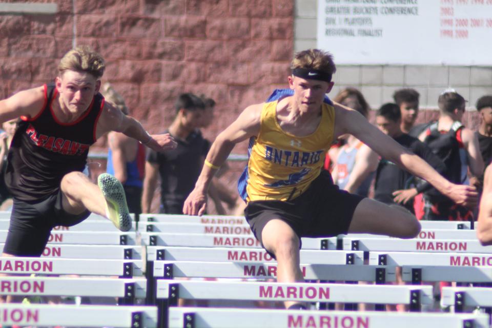 Ontario's Aiden Fox finished runner-up in the 110 hurdles.