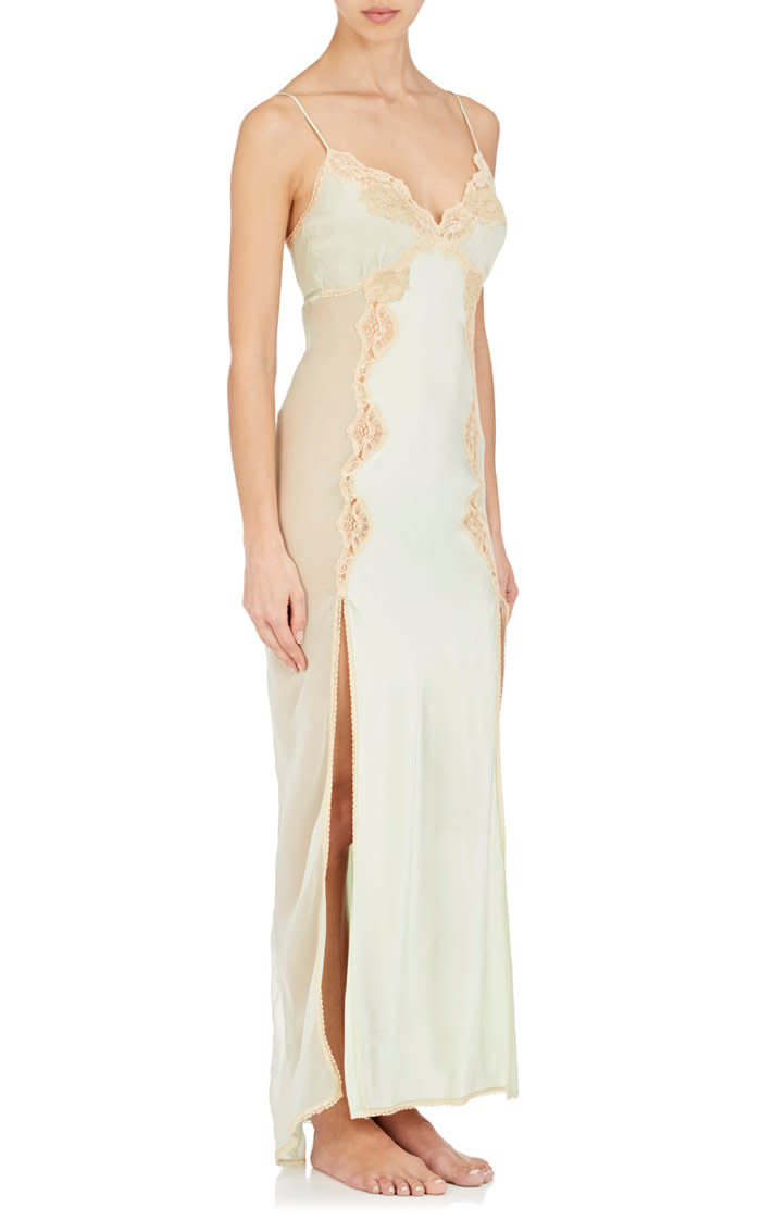 Raven & Sparrow by Stephanie Seymour<br>Stephanie Stretch Silk Nightgown, $550, Barneys.com