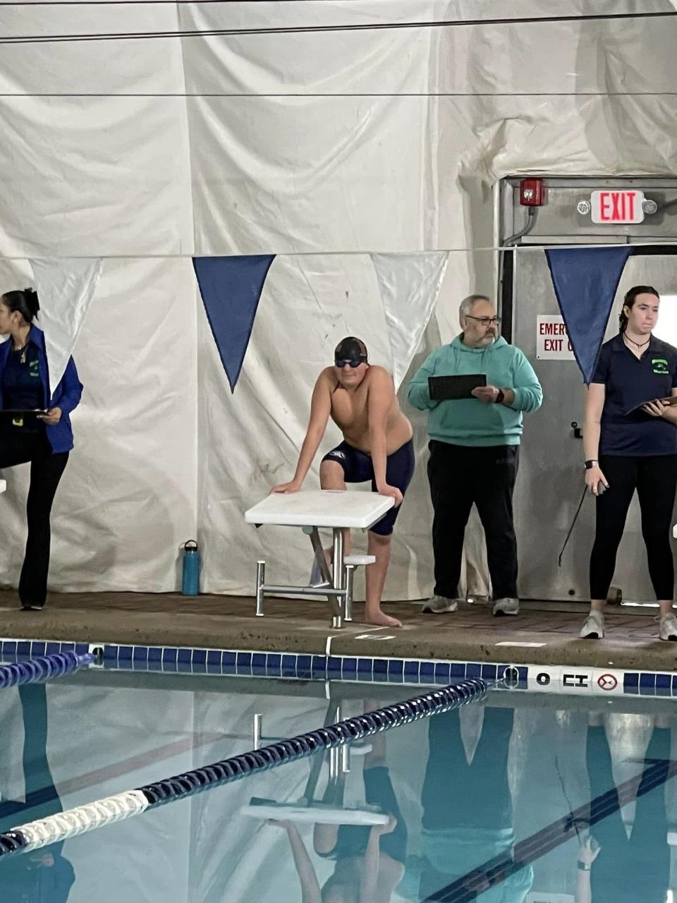 Tommy Marcketta, diagnosed with autism spectrum disorder at age 7, was a member of the Hillsborough High School swim team last winter.