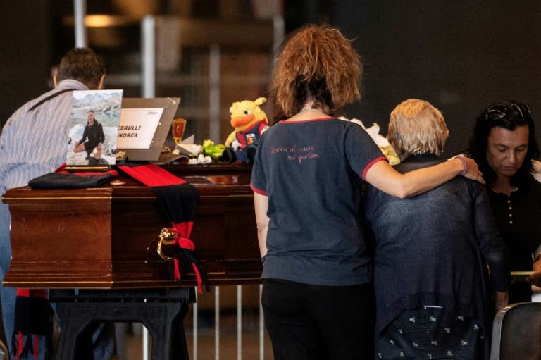 Authorities plan a state funeral service and mass for the dead on Saturday at a hall in Genoa, coinciding with a day of mourning