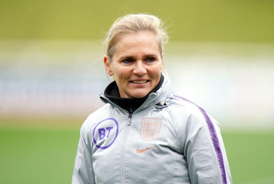 Manager Sarina Wiegman has a 100 per cent win rate with England this year (Tim Goode/PA) (PA Wire)