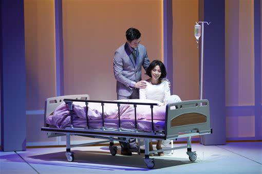 劉瑞琪與新生代演員林辰唏，在舞台劇《最後一封情書》中結識。（圖／全民大劇團提供）