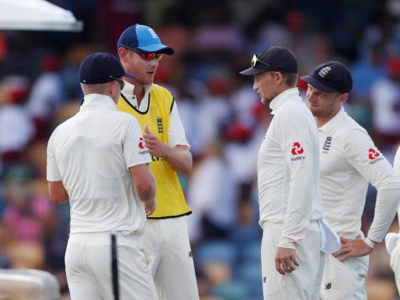 Stuart Broad was left out of the England side for the first Test against West Indies (Reuters)