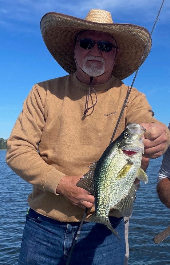Herman Suggs from Branford caught this nice-sized speckled perch on the Chain of Lakes in Winter Haven last week.