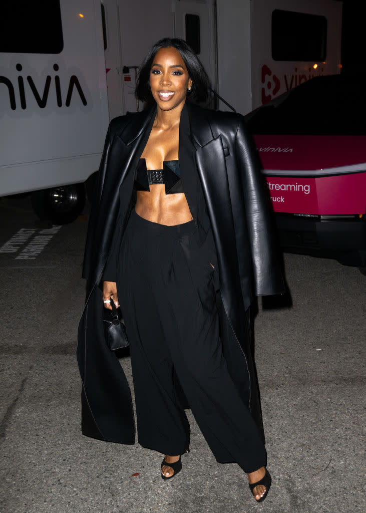 LOS ANGELES, CA - APRIL 04: Kelly Rowland is seen arriving to the Vinivia App launch event on April 04, 2024 in Los Angeles, California.  (Photo by Rachpoot/Bauer-Griffin/GC Images)