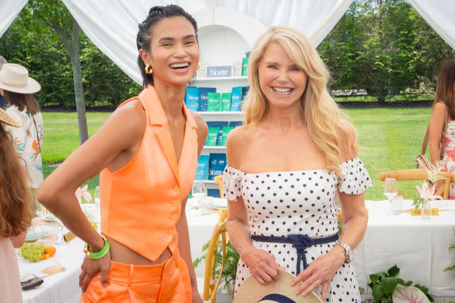 <p>Marsin Mogielski</p> Christie Brinkley and Sharina Gutierrez