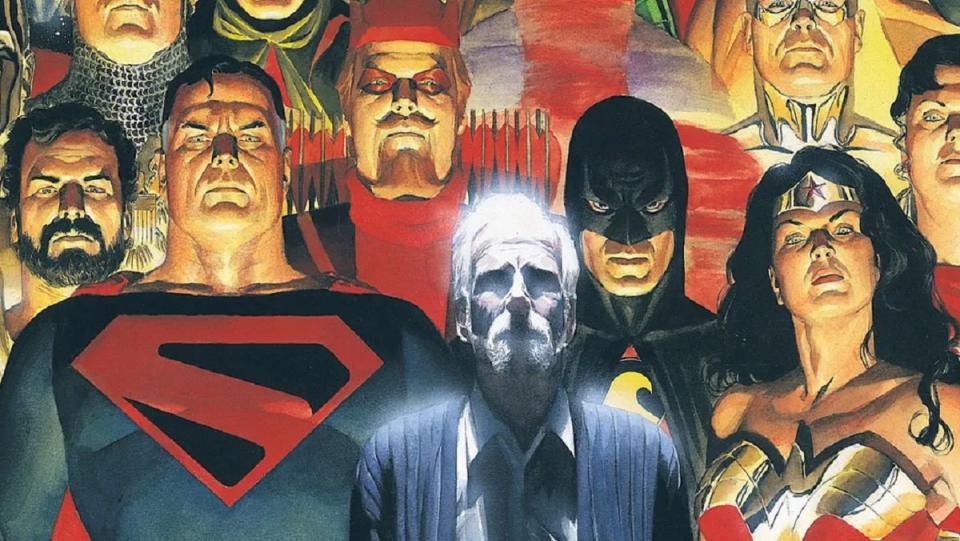 Superman and the future Justice League by Alex Ross.