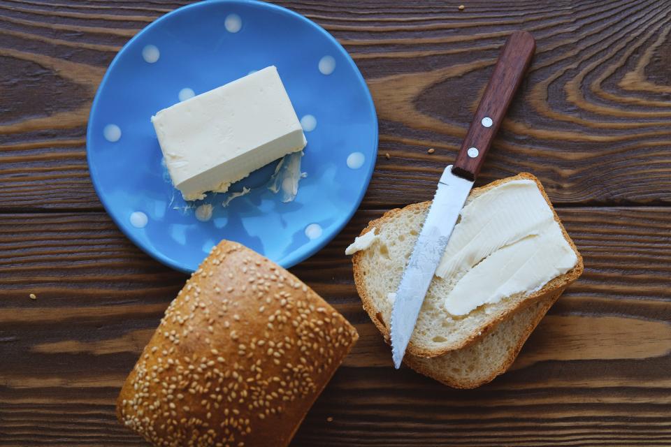 Butter and bread
