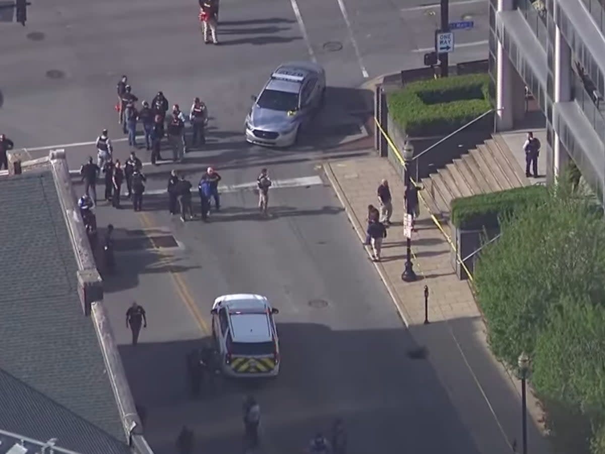 Law enforcement responds to active shooting in Louisville, Kentucky (Screenshot / WLKY)