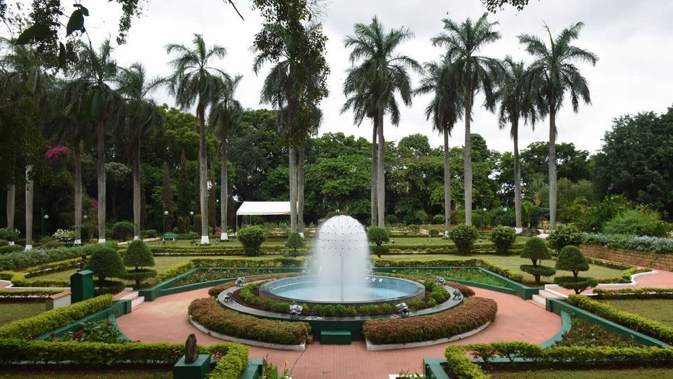The gardens of Karnataka Raj Bhavan, the residence of the state governor, in 2018. Bengaluru was once known as "India's Garden City." - Arijit Sen/Hindustan Times/Getty Images
