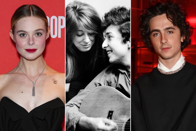 <p>John Nacion/FilmMagic, Michael Ochs Archives/Getty, Dave Benett/Getty</p> From L: Elle Fanning; Suze Rotolo and Bob Dylan in New York City in September 1961; Timothée Chalamet