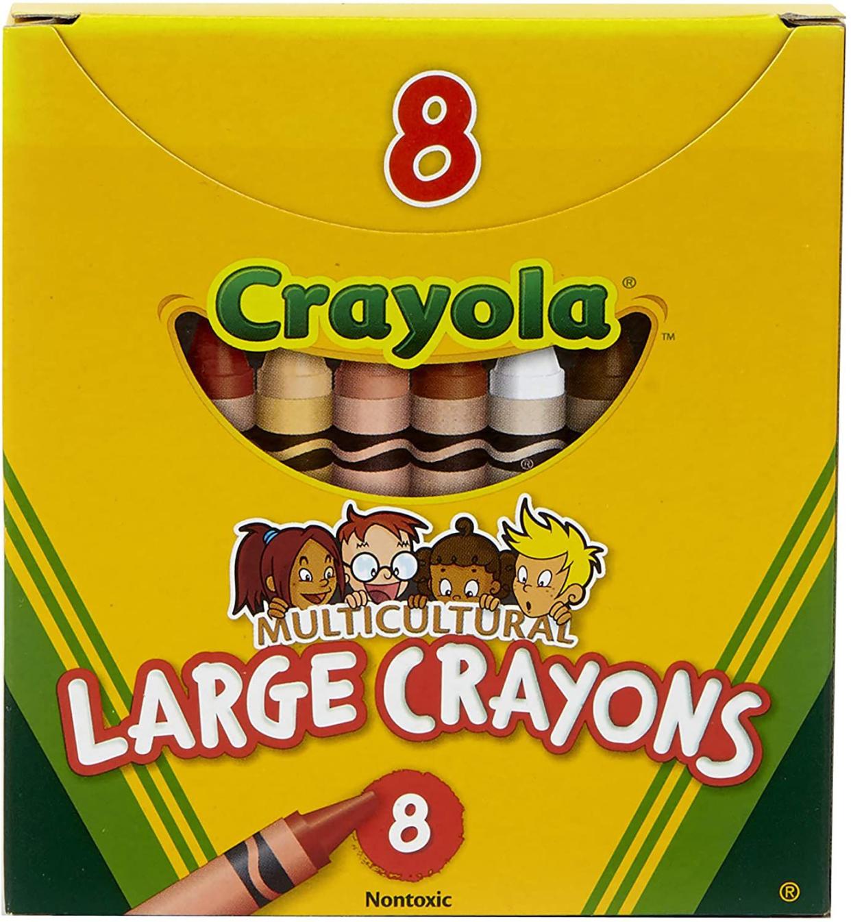 Crayola Multi-Cultural Crayons Assorted Skin Tone Colors 8 Count B00006IQCB