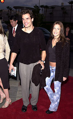 Antonio Sabato Jr. and wife at the premiere of Paramount's Along Came A Spider