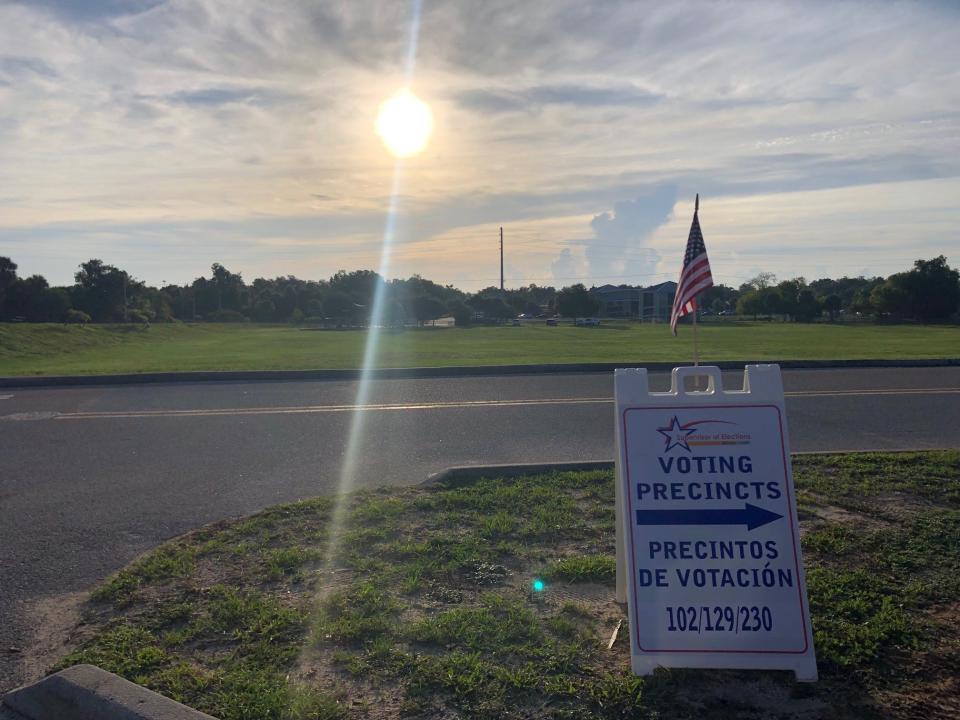 Here comes the sun: Voters from Precincts 102, 129 and 230 cast their ballots at Walter Butler Community Center, 4201 N. U.S. 1 in Cocoa.