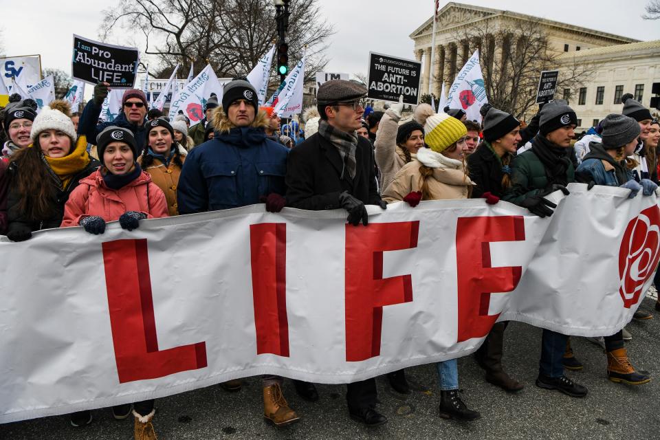 Anti-abortion activists along the National Mall in Washington, Jan. 21, 2022. A wave of legislation, particularly in the West, is making states Ònot only a little different but radically different,Ó says one expert on government. (Kenny Holston/The New York Times)