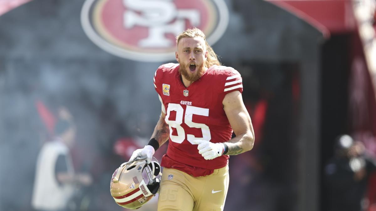 George Kittle Races into Rams Territory on 35-yard Catch-and-run