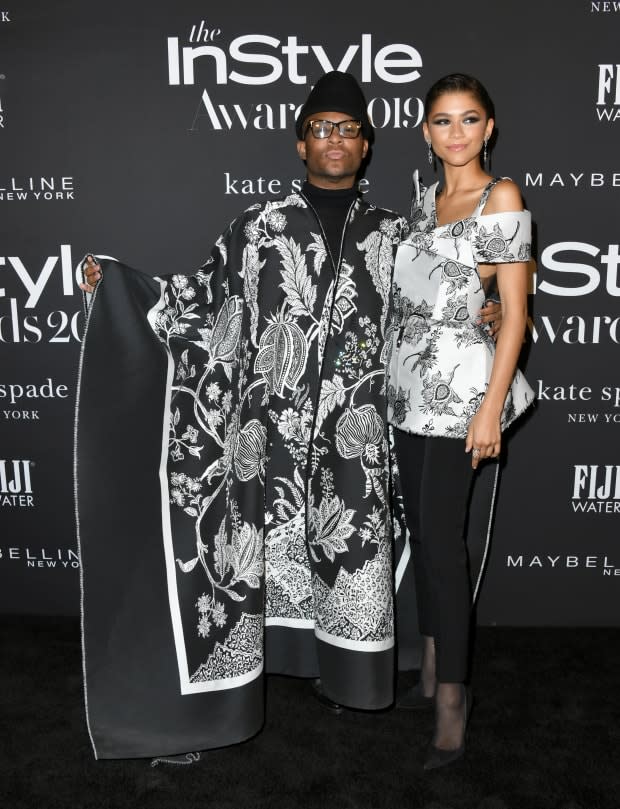 Law Roach and Zendaya in Givenchy Haute Couture at the 2019 "InStyle" Awards. Photo: Jon Kopaloff/Getty Images
